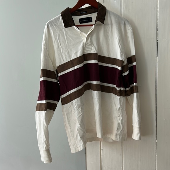 Abercrombie and Fitch Oversized Rugby Shirt Size M - Picture 1 of 3